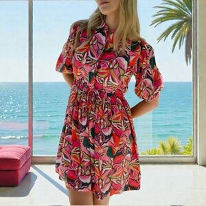 BRITON COURT Eva Mini Cinched
Waist Dress Size Large